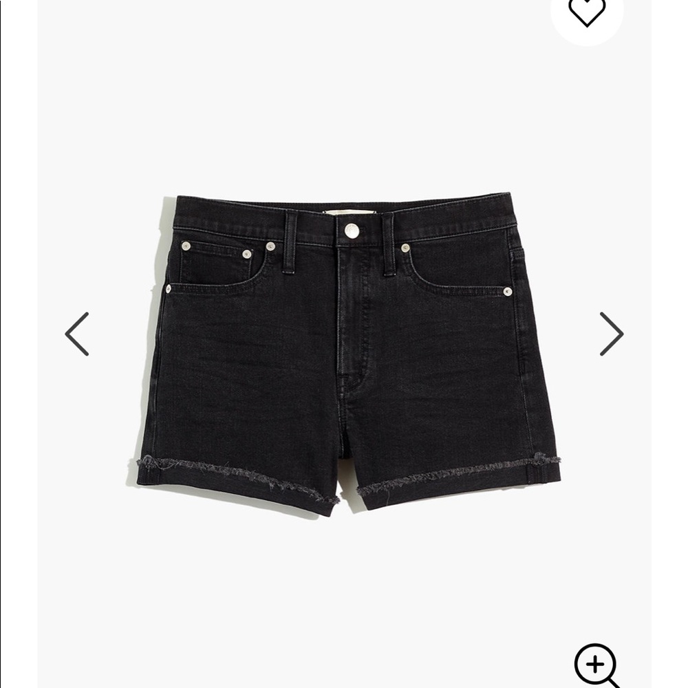 Madewell High-Rise Denim Shorts in Lunar Wash